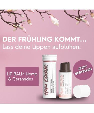 Hipi Faible Hemp & Ceramides Lip Balm - Natural Cosmetics for Lips & Eyes 100% Made in Germany 6ml Pump Donor - Buy Online on GoSupps.com