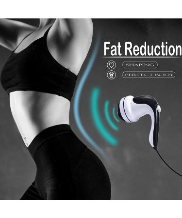 Handheld Cellulite Remover Electric Back Massager with 4 Massage Heads - Portable Anti-Cellulite Massager for Neck, Shoulders, Arms, Back, Waist, Belly, Legs, Feet, and Calves - Buy Online on GoSupps.com