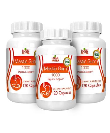 Logic Nutra Mastic Gum Supplement (Pack of 3)