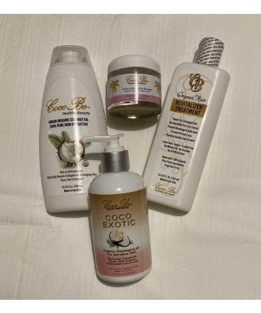 CoCo Bee Hamper Set - Vegan Gift - Pamper Set - Luxury Coconut Oil Product - Gift for her - Mom Gift - Pure Coconut Oil