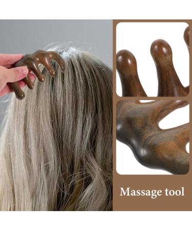 Nolitoy Wooden Massage Comb - Breistzahn Headscarf Massage Device for Scalp Care Dandruff Relief Wet & Dry Use - Natural Wood Brush - Buy Online on GoSupps.com