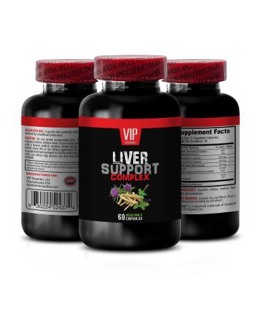 SKIN CARE SOLUTIONS Liver Support Supplement - Solarplast Artichoke Leaf Dandelion Leaf Milk Thistle Seed Protease SP Lipase Candida Rugosa Liver Support Supplement Liver Cleanse and Support 1Bot