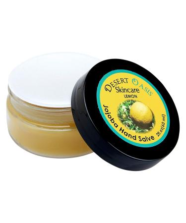 Lemon Hand Salve with over 50% Jojoba Oil plus 2 Organic Lemon Lip Balms with over 70% Jojoba Oil. 100% Natural. By Desert Oasis Skincare (1 fl oz/29 ml) - Buy Online on GoSupps.com