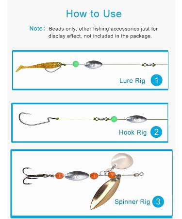Facikono Fishing Beads Assorted Set - 1000pcs 5mm Round Glow Beads - Fishing Lure Tackle 10 Colors - Buy Online on GoSupps.com