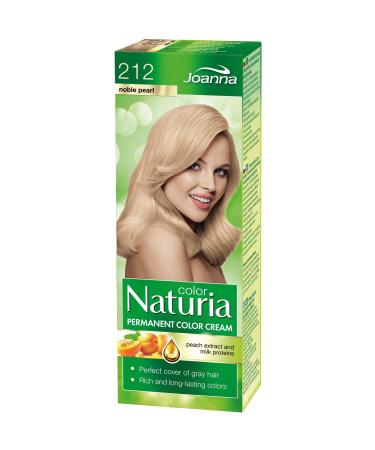 Joanna Naturia Color Permanent Hair Color Cream Goodness of Milk Proteins and Peach Extracts Premium-Quality Hair Dye Provides Soft and Lustrous Hair Long-Lasting Hair Colors Noble Pearl
