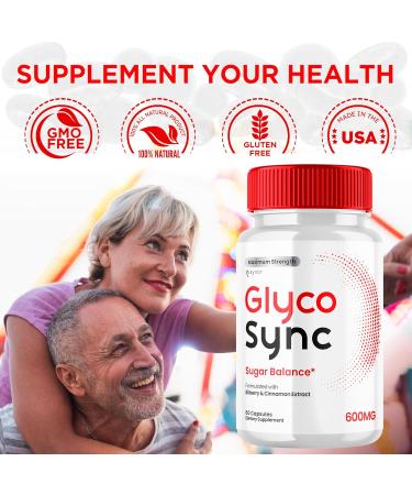 Glyco Sync Capsules Official Glyco Sync Balance Pills with All Natural Ingredients Advanced Formula GlycoSync Joint Support for Health and Wellness Extra Strength for Men and Women (60 Capsules) - Buy Online on GoSupps.com