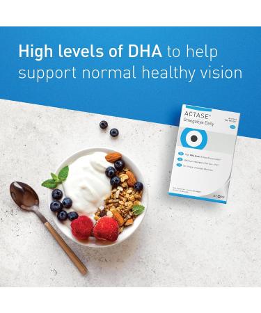 Actase OmegaEye Daily - High DHA Omega-3 Eye Care Supplement for Healthy Vision - 60 Softgels - Buy Online on GoSupps.com