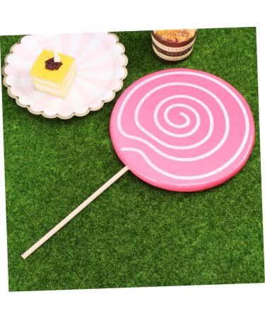 Ciieeo Miniature Food Toy Lollipops for Kids Lollipop Candy Embellishment Artificial Food Wedding Decor Toy for Kids Kidcraft Tongue Painter Lollies Baby Bamboo Child Christmas Tree Cake Pink 40*20*0.3cm - Buy Online on GoSupps.com