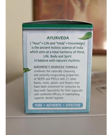 Auromere Toothpaste Jar (Pack of 1 (4.16 oz)) 4.16 Fl Oz (Pack of 1) - Buy Online on GoSupps.com