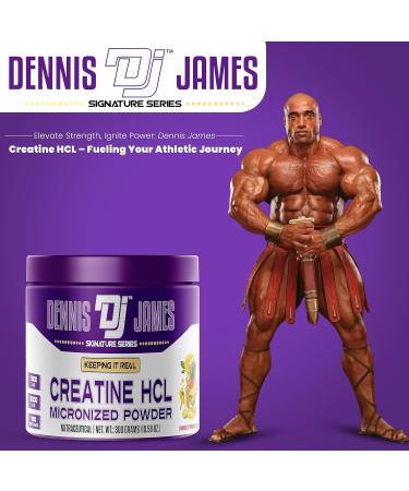 DENNIS JAMES Creatine HCL - Micronized Powder 150 Servings 300g | Fruit Punch Flavor | Premium International Shipping - Buy Online on GoSupps.com