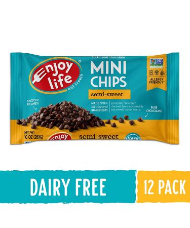 Enjoy Life Mini Chips Semi-Sweet Chocolate 10 oz - Gluten-Free & Allergy-Friendly - Buy Online on GoSupps.com