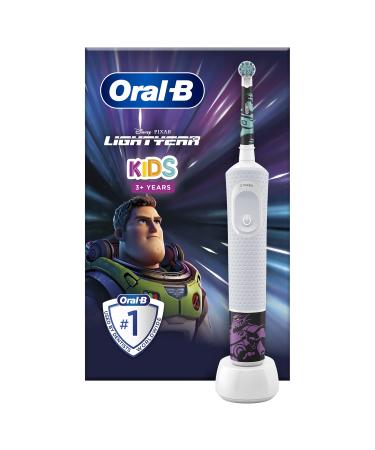 Oral-B Kids Electric Toothbrush 1 Disney Buzz L' clair Handle 1 Brush Ages 3 and Up White 1 count (Pack of 1)