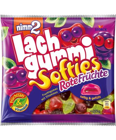  nimm2 Lachgummi nimm2 Softies Salmon Rubber Red Fruits (15 x 225 g) / Vitamin Filled Fruit Gums - Buy Online on GoSupps.com