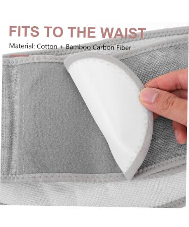 Portable Bamboo Charcoal Lumbar Belt - Massaging Heating Pad & Waist Support Corset - Plush Abdominal Brace 82x28cm - International Shipping - Buy Online on GoSupps.com