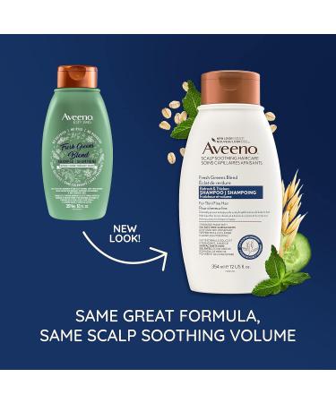 Aveeno Scalp Soothing Fresh Greens Blend Shampoo 354 ml (Pack of 1) - Buy Online on GoSupps.com