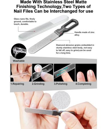 Premium Nail Clippers with Catcher - No Splash Stainless Steel Fingernail & Toenail Cutters for Thick Nails - Includes Custom Flannelette Bag Storage - Buy Online on GoSupps.com