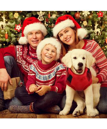 Shop Katzinst Christmas Dog Sweater - Fleece Medium-Sized Sweater for Maltesers & Jack Russells - Red & Black Style - Buy Online on GoSupps.com