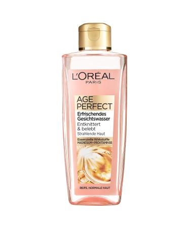 L'Or al Paris facial cleaning refreshing facial water for cleaning and care for mature skin agge Perfect 1 x 200 ml 200 ml (1 Pack) - Buy Online on GoSupps.com