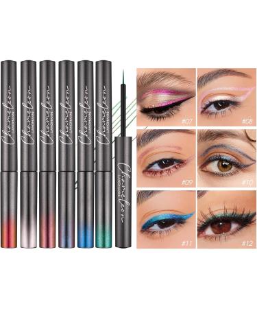 Eye Catching Shimmering Liquid Glitter Eyeliner Collection Colorful Sparklings Eyeliners Waterproof Long Lasting Formula Shimmers Liquid Eyeliner Quick Drying Eyeliner Smudge Proof Eyeliner Eyeshadow B - Buy Online on GoSupps.com
