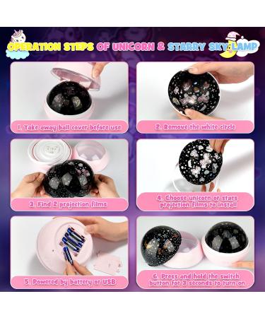 Unicorn Starry Sky Projector - Perfect Gifts for Girls Ages 3-10 | Night Light & Toys - Buy Online on GoSupps.com