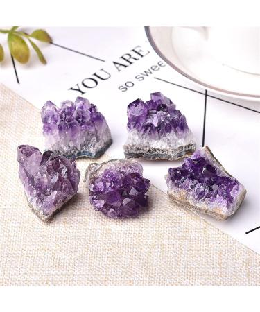 Crystal Rough 1PC Natural Amethyst Crystal Cluster Quartz Raw Crystals Stone Decoration Ornament Purple Stone Ore 1PC Random Delivery - Buy Online on GoSupps.com