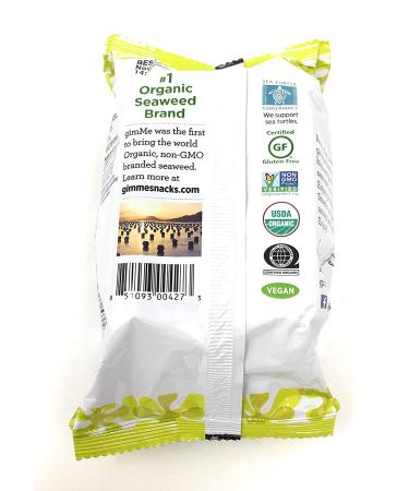 Gimme Organic Sea Salt & Avocado Oil Premium Roasted Seaweed 0.32oz | Healthy Snack Option - Buy Online on GoSupps.com