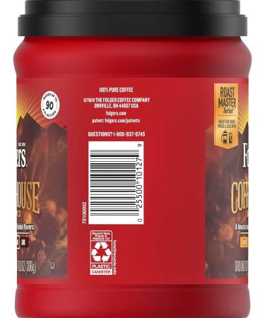 Folgers Coffeehouse Blend Medium Dark Ground Coffee 306g Tub - Buy Online on GoSupps.com