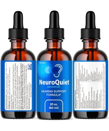 NeuroQuiet Drops - Official NeuroQuiet Daily Hearing Support All Natural Clean Liquid Advanced Formula for Ear Health Auditory Clarity & Inner Ear Balance Reviews 1 Bottle for 1 Month - Buy Online on GoSupps.com