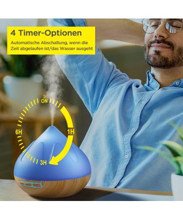 Premium Aroma Diffuser Set - 500 ML 8 Essential Oils Remote Control 14 LED Colors & Timer | International Shipping Available - Buy Online on GoSupps.com