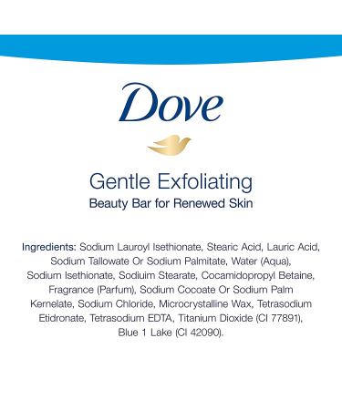 Dove Gentle Exfoliating Beauty Bar - 4 Bars (4 oz Each) | Nourishing & Softening Skin - Buy Online on GoSupps.com