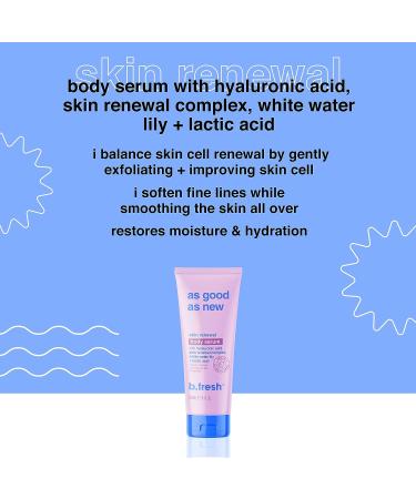b.fresh Daily Moisturizing Body Lotion with Hyaluronic Acid & Lactic Acid | Skin Renewal Serum | 8 fl oz - Buy Online on GoSupps.com