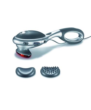 Beurer MG 70 Infrared Massage device knock massage for massage of back neck arms legs two different attachments infrared heat function (1 -pack) removable handle