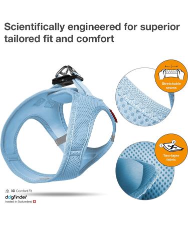 Buy Vest Harness Air-Mesh Skyblue M | Durable Dog Harness with D-Ring Buckle - Perfect for International Shipping - Buy Online on GoSupps.com