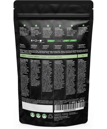 L-Glutamine Powder 450g - 99.95% Pure Vegan Tasteless - High Dose for Fitness & Bodybuilding - Alpha Animal No Additives - Shop Internationally - Buy Online on GoSupps.com