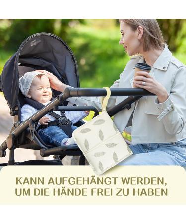 Nesritoy Baby Diaper Bag with Diaper Pad - Spacious & Compact On-the-Go Diaper Backpack in Beige (22x18cm) - Buy Online on GoSupps.com