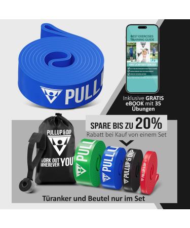 Buy Pull-Up & DIP Fitness Straps Resistance Tapes with Bag | Door Anchor & Exercise Guide | Medium Calisthenics Band (Blue) - Affordable Sets for Home Workouts - Buy Online on GoSupps.com