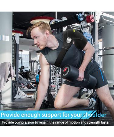 Shoulder Stability Brace with Pressure Pad - Breathable Neoprene Support for Rotator Cuff AC Joint Injury Labrum Tear & Shoulder Pain - Small Size - Buy Online on GoSupps.com