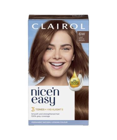 Clairol Clairol Nice'n Easy Cr me Natural Looking Oil Infused Permanent Hair Dye 6W Light Mocha Brown