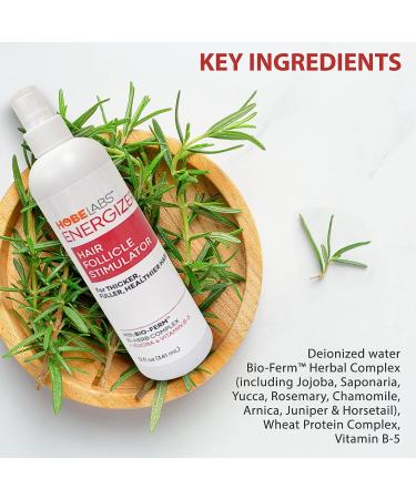 Hobe Labs Energizer Hair Follicle Stimulator with Jojoba and Vitamin B-5 - 12 oz for Thicker Fuller Hair - Buy Online on GoSupps.com