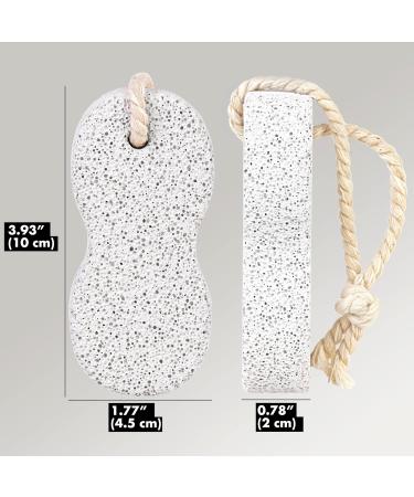 Jairestone Natural Earth Lava Pumice Stone for Feet - Foot Callus Remover - Shower Foot Scrubber - Pack of 2 - Buy Online on GoSupps.com