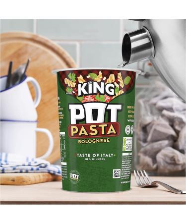 Pot Noodle Pasta King Creamy Carbonara - 8 x 69g | Instant Hot Snack from Top Noodle Brand - Buy Online on GoSupps.com