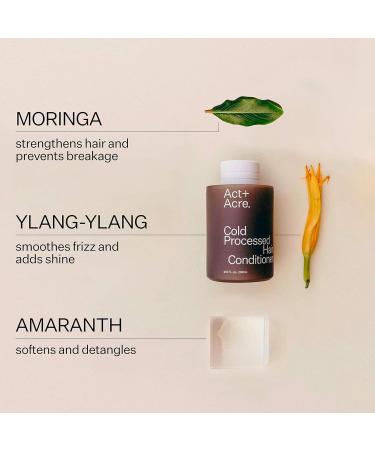 ACT+ACRE Restorative Hair Mask with Castor Oil | Lightweight Hair Treatment Mask | Cold Processed Conditioner (10 Fl Oz) - Buy Online on GoSupps.com