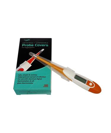 100 Premium Sterile Digital Thermometer Probe Covers - Disposable & Universal - Hygienic Hospital-Grade Protection - Buy Online on GoSupps.com