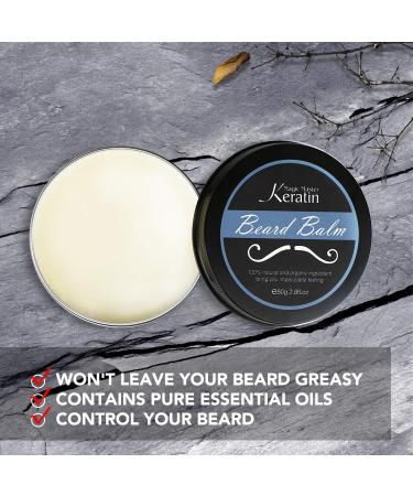 Beard Wax & Keratin Mustache Wax | Magic Master Styling Care for All Beard Types - Ideal for Curly Normal or Dry Skin - Buy Online on GoSupps.com