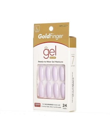 GoldFinger Press On Nails - 24 Full Cover Long Fake Nails with Glue - Manicure Set - Buy Online on GoSupps.com