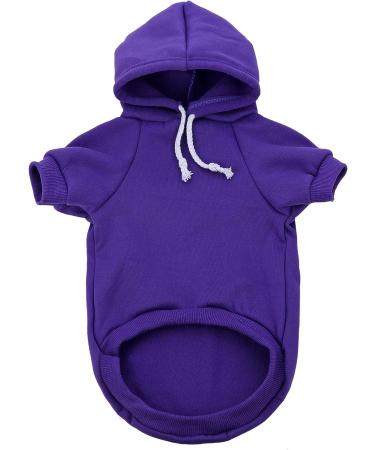 Medium Purple Dog Sweatshirt Pet Hoodie | Doggie Clothes for Medium Dogs - Buy Online on GoSupps.com