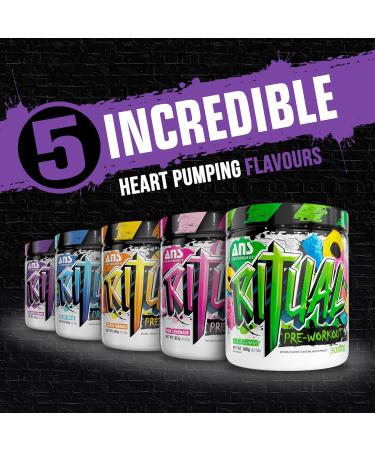 ANS Performance Ritual Pre Workout (30 servings 12.7 oz) - Complete Preworkout Formula - Energy Focus & Strength - Increase Power Output & Workout Volume - Endurance & Stamina (Grape) - Buy Online on GoSupps.com