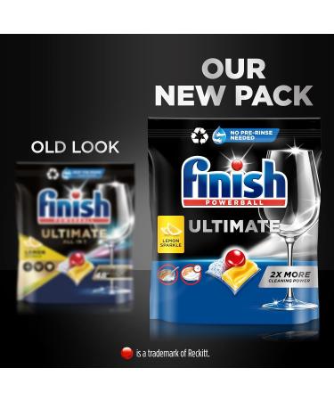 Finish Ultimate Infinity Shine Dishwasher Tablets bulk Lemon 100 Dishwasher Tabs Ultimate Clean and Shine - Buy Online on GoSupps.com
