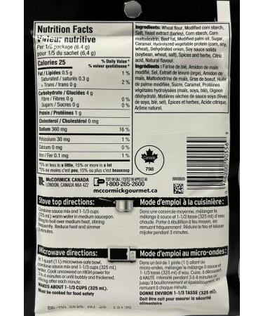 McCormick Gourmet Premium Quality Dry Sauce Mix Roast Gravy 32g Case Pack 12 Count - Packaging May Vary - Buy Online on GoSupps.com
