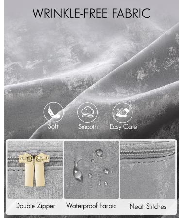 Vlando Travel Makeup Bag Small Pouch for Purse Portable Makeup & Accessories Cosmetics - Silver - Buy Online on GoSupps.com